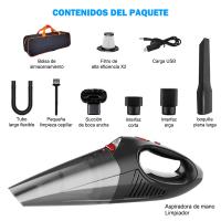 Aspiradora Portátil Inalámbrica Potente 120W, Seca y Medo para Coche, Oficina, Hogar, Sofá, Cabello - details 0