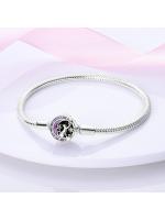 Pulsera de plata de ley 925 con forma de corazón y mariposa para mujer, brazalete de cadena de seguridad, compatible con abalorios originales, joyería - details 7