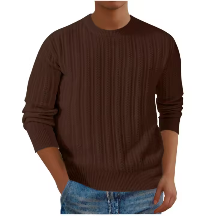 2025 Suéter de punto cálido para hombre Moda de otoño e invierno - 1