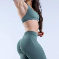 Sujetador deportivo sin costuras para mujer, ropa deportiva de secado rápido con Espalda descubierta, alta elasticidad, a prueba de golpes, para Yoga - details 8