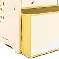 Estantería para niños de Madera, Sweet Safer, con 6 cajones de Almacenamiento para Juguetes y Libros, Color Amarillo - details 2