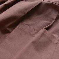 Delantal impermeable ajustable duradero, delantal de cocina de lino y algodón de Color sólido, delantal largo sin mangas de estilo coreano para mujer - details 7