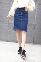 Falda Vaquera Mujer 2025 Primavera - Falda Tubo Ajustada con Abertura Trasera, Denim Elástico de Alta Calidad, Corte A-Line Mid-Length para Estilo Casual o Elegante - details 17