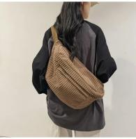 Riñonera de gran capacidad para mujer, bolsos de hombro tipo bandolera, riñonera informal, bolso sencillo para teléfono, riñonera de pana, bolso de plátano para mujer - details 21
