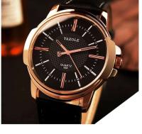 Reloj de Cuarzo Premium para Hombres YAZOLE Nuevo Reloj de Vestir de Cuero - details 14