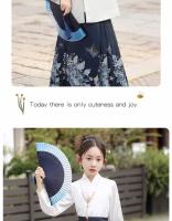 Conjunto de falda con cara de caballo de gama alta, disfraz antiguo de verano para niña pequeña, estilo chino Tang Hanfu, novedad de 2025 - details 5