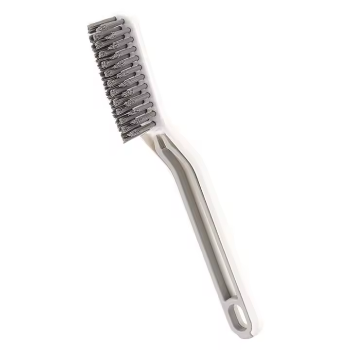 Limpieza de esquinas dura para pared/fregadero/bañera/azulejo con Clip, cepillo de limpieza, cepillo raspador, cepillo para huecos de ventana, cepillo para costura de suelo - 1