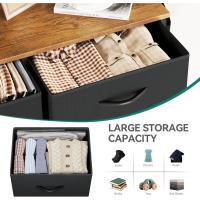 Cómoda de tela, unidad de almacenamiento, con 8 cajones extraíbles, cómoda para sala de estar, dormitorio, - details 4