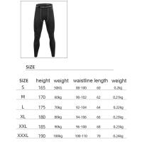 Mallas ajustadas de compresión de cintura alta para hombre, pantalones deportivos ajustados para Fitness, entrenamiento, Yoga - details 6