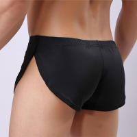 Bragas Masculinas Ropa Interior Bóxers Transpirable Hombre Bóxer Pijama Calzoncillos Side Split Cueca homem Shorts Ropa de dormir - details 8