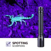 Linterna Ultravioleta Nextorch C2UV con 4pcs AA Bombas Impermeable 405nm Longitud de Onda 500mW Salida de Luz para Uso Doméstico Material de Aleación de Aluminio Fuente de Luz LED UV 405nm - details 2