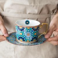 Conjunto de Taza de Café de Lujo Estilo Marroquí Cerámica Ideal para Cappuccino, Latte, Espresso - details 4
