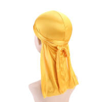 Durag de Seda para Hombres Larguísima Cola de Pelo Bandana Accesorio de Cabeca de Biker - details 9