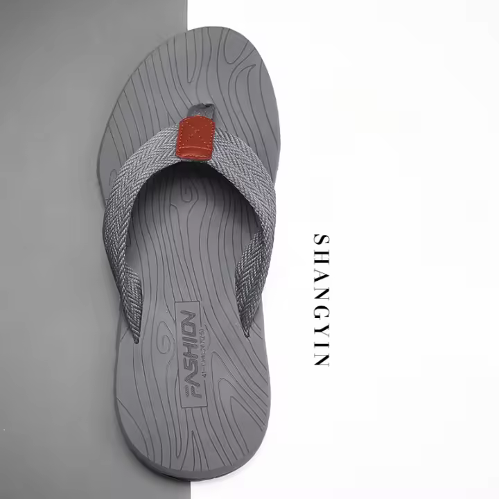 Chanclas de los hombres nuevo verano casual pellizco zapatillas sandalias de los hombres desgaste antideslizante sandalias de playa - 1