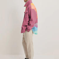 Chaqueta holgada informal para hombre, top con estampado colorido, a la moda, otoño e invierno, 2024 - details 3