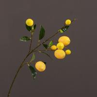 Rama de limón Artificial de lujo, árbol frutal de simulación de plástico elegante, fruta de limón Artificial hecha a mano para interiores y exteriores - details 5