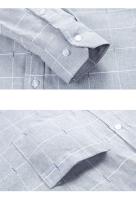 Camisas elegantes formales sociales de manga larga para hombre, ropa de diseñador informal a rayas, algodón, alta calidad, lujo, 4XL, novedad de 2024 - details 10