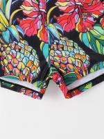 Bañador estampado de cintura alta para mujer, Bikini de cuello alto con cordón, ropa de baño femenina, ropa de playa 2024 - details 10