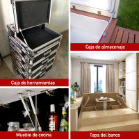KAK-2 piezas bisagras de armario de cocina , resorte de Gas de cierre suave 100N, soporte de elevación de puerta de armario, tapa de caja de juguetes, soportes de puntales de Gas, Hardware - details 3
