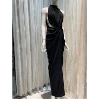 Primavera nicho diseño de alta dama puro deseo colgar cuello flaco francés calado retorcido shell fuga cintura vestido - details 29