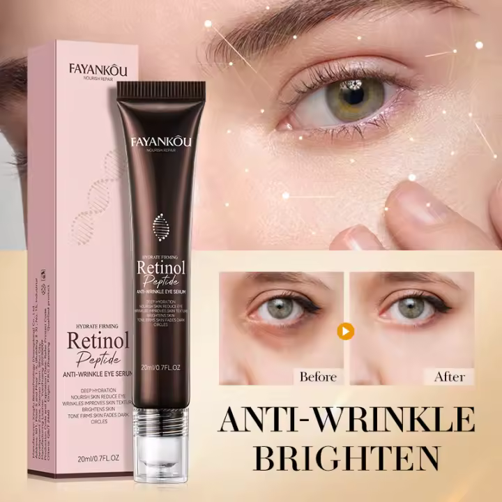 Suero para ojos antiarrugas con péptidos, Retinol, elimina la hinchazón debajo de las bolsas de los ojos, blanquea las ojeras, se desvanece, línea fina, aprieta los cosméticos coreanos - 1