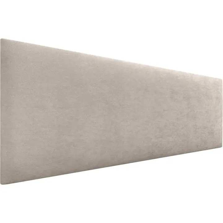Cabecero de Polipiel o Tela AQUALINE Liso cabeceros Cabezal tapizado Cama Lujo (Tela Beige, 135cm (Camas 120/135/140)) - 1