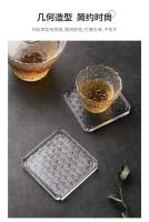 Juego de posavasos transparentes japoneses resistentes al calor, tapete antideslizante para taza de vidrio, taza de agua, accesorios para la ceremonia del té - details 4