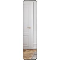 Marco negro decorativo para salón, recibidor, dormitorio - Cristal resistente - Espejo de pie grande - Forma rectangular - details 2