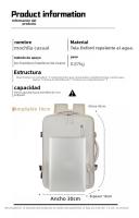 Mochila de negocios, mochila expandible para equipaje para hombres, mochila escolar para estudiantes hombres, mochila para computadora. - details 0