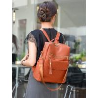 Nueva mochila para mujer con estampado de diamantes, moda simple y versátil, que mejora la calidad de la mochila de gran capacidad. - details 13
