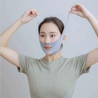 Mascarilla de elevación reutilizable en V con correa para la barbilla para dormir, lifting facial para evitar la flacidez, ejercitador de mandíbula - details 3