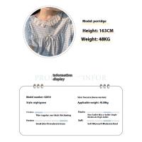 Pijama De Verano Para Mujer Camisón De Encaje Floral Talla Grande Cuello Redondo Manga Corta Algodón Y Poliéster Midi Ajustado - details 0