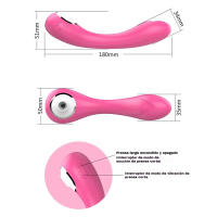 Juguete 2en1 Chupador-Vibrador Estimulador de Pezón-Clítoris para Mujeres - details 6