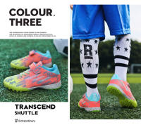 Zapatos de fútbol del mismo estilo para hombres y mujeres, uñas rotas, césped artificial en acción, competencia de entrenamiento, tecnología transpirable antideslizante - details 7