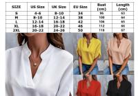 Blusa de manga dividida con cuello con muescas sólidas para mujer, top casual de media manga con hombros caídos para verano, ropa de mujer para uso diario, ropa de moda para mujer, ropa de mujer - details 7