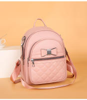 Mochila pequeña de cuero negro para niñas, bolso de hombro pequeño rosa para teléfono móvil, mini mochila informal - details 12