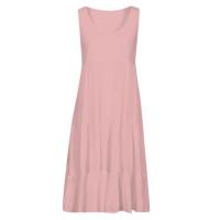 Vestido Mini Casual Elegante Sin Mangas Para Mujer Verano 2024 Con Volantes Y Cuello En V Estilo Playa Y Fiesta Sundress Oversize Streetwear - details 9