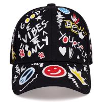 Gorra de béisbol con estampado de letras para hombre y mujer, gorro deportivo con estampado de graffiti, estilo hip hop, unisex - details 0