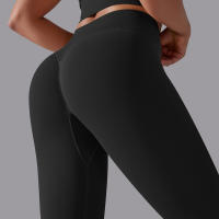 Hamidou-pantalones de Yoga sin costuras para mujer, ropa deportiva de Fitness, Leggings de cintura alta, pantalones de ejercicio para correr, 11 colores - details 11