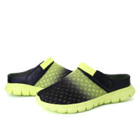Verano pareja de hombres y mujeres cambia gradualmente sandalias de gran tamaño zapatillas de malla casual agujero zapatos de playa media zapatillas - details 21