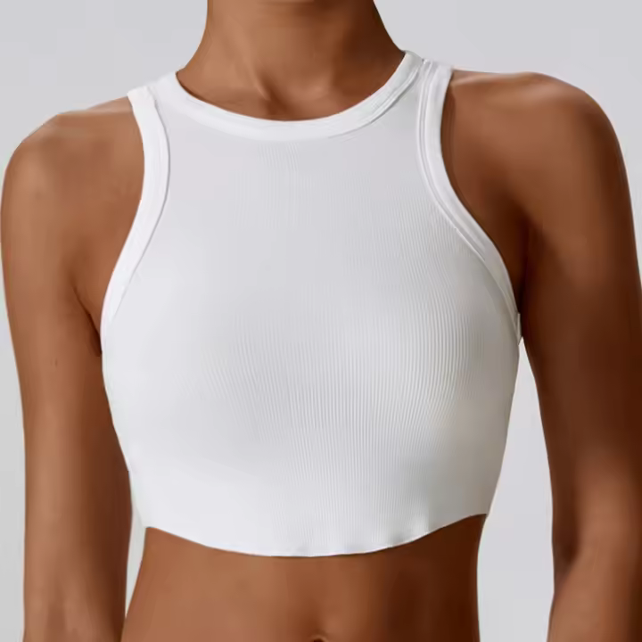 Top de Yoga Deportivo para Mujer Gimnasio Crop sin Costuras Uso en la Calle Secado Rápido - 1