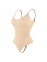 Body moldeador sin espalda con correa ajustable sólida para mujer, body para mujer, casual, cómodo, sin costuras, control de barriga, levantamiento de glúteos para uso diario, ropa de trabajo para mujer para todas las estaciones - details 6