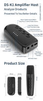 DS-K1 Karaoke Companion Bluetooth 5.3 Micrófonos inalámbricos de bobina móvil KTV DSP Sistema mezclador 3.5MM AUX Tipo-C Amplificador Host HIFI Estéreo envolvente para altavoz con cable/Kit de coche/PC/TV/Proyector/Teléfono - details 10