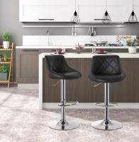 Taburete de Bar con respaldo, reposapiés de altura ajustable, silla de comedor, sillas de café de ocio, taburete de Bar giratorio de elevación, 1 ud. - details 0