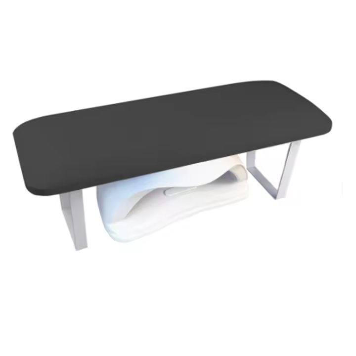 Reposabrazos desmontable para uñas, reposabrazos antideslizante para tecnología de uñas, color negro - 1