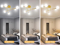 Lámpara Colgante LED Retro Chandelier E27 para Decoración del Hogar y Cocina Luz Interior Montado en Superficie Material Metal Estilo Art Deco - details 4
