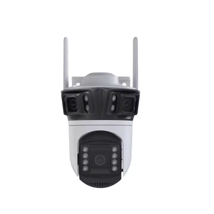 Cámara de Seguridad IP de Tureta Tres Lentes, Detección de Movimiento, Visión Nocturna, Impermeable, Monitor de Voz Bi-vía, Para Uso Interior y Exterior - 1