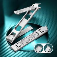 Cortador de uñas plegable de doble cabezal, cortaúñas de acero inoxidable, cortaúñas para manicura y pedicura, tijeras para dedos de los pies, manicur - details 0