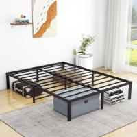Cama de Metal Moderna Marco de 140 x 200 cm Montaje Fácil Ideal para Adultos, Niños, Adolescentes - details 3