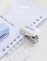 Herramienta de encuadernación Mini grapadora, perforadora de agujeros, juego de máquina de cinta Ins, caja de herramientas de álbum de recortes multifunción coreana, suministros para estudiantes, 3 piezas - details 8